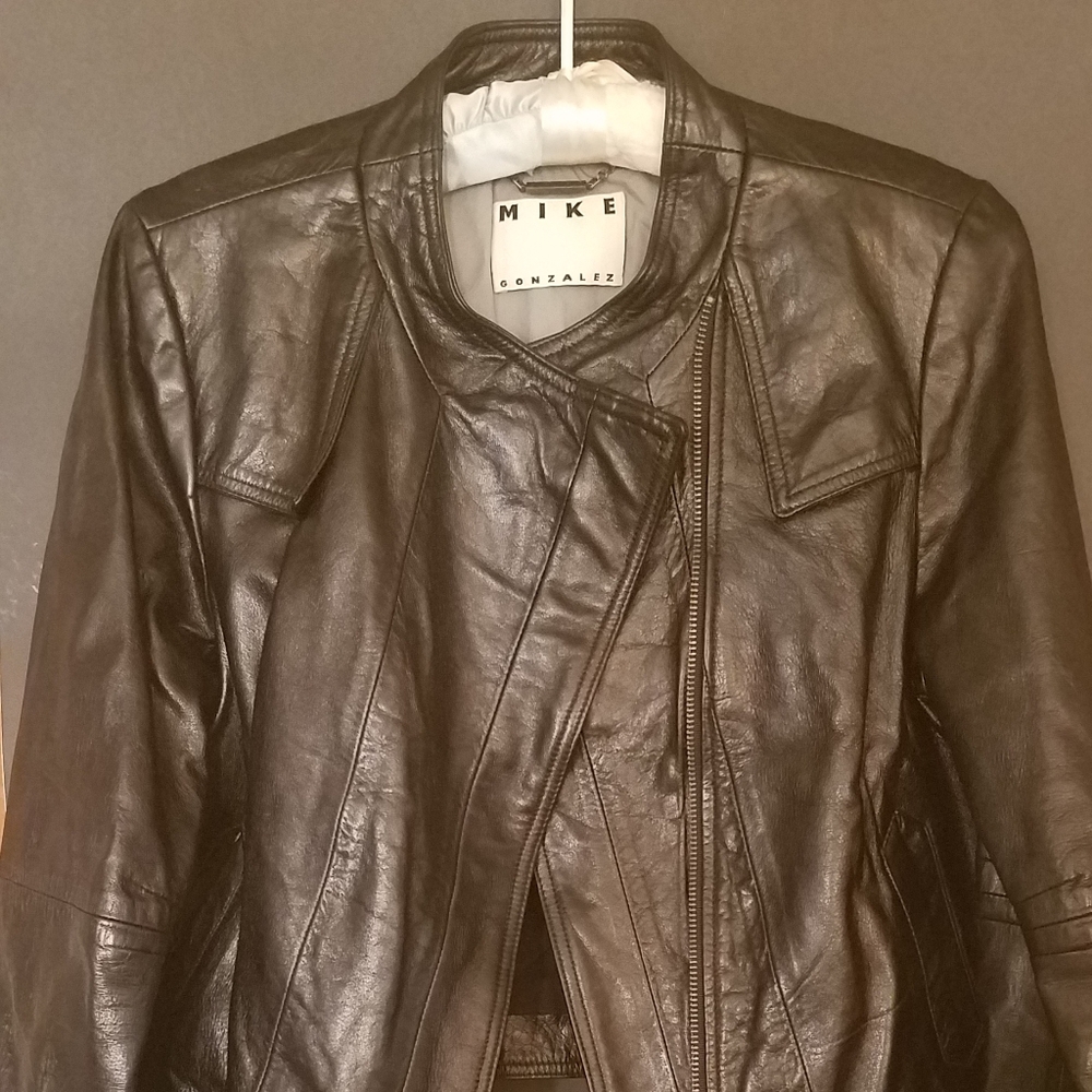 Mike Gonzalez Womens High Quality Leather Jacket